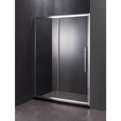 Bathroom screen 160 x 185 cm transparent glass 6 mm