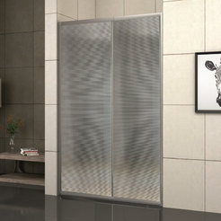 Регулируем параван за баня 100-110см, 5мм матирано стъкло