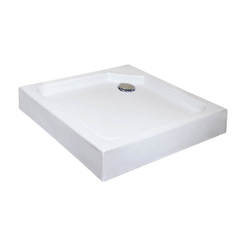 Acrylic shower tray, square 80 x 80 cm