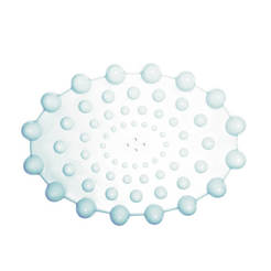 Plastic soap dish for bathroom Ellipse, white