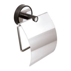 Държач за тоалетна хартия с капак, стенен монтаж Optimo