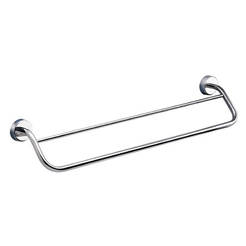 Wall holder for towels and bath towels - double rod 60 x 10 x 12 cm Moderno