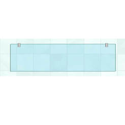 Bathroom shelf 60x13cm transparent glass 6mm METAVAK