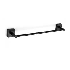 Bath towel holder 50 cm black matt Quattro