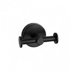 Quattro double bathroom hanger, black matt 422255