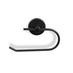 Toilet paper holder without lid, black 123018B