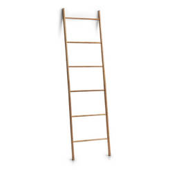 Bamboo ladder towel rack