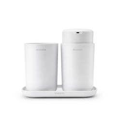 Комплект аксесоари за баня 3 части ReNew бял BRABANTIA