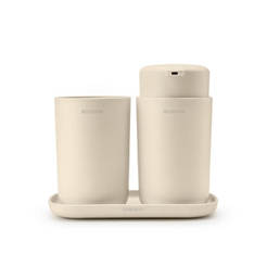 Bathroom accessories set 3 pieces Soft beige BRABANTIA