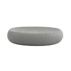 Ceramic soap dish stone gray TATAY