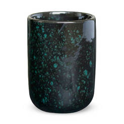 Чаша за четки за зъби Beso 300мл гранитогрес черен мат AWD