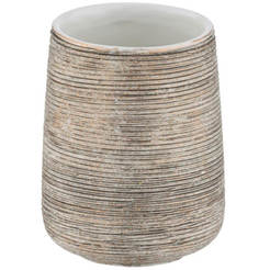 Zahnbürstenhalter Fedio 8x8x15,5cm Keramik sandbeige (4) WENKO