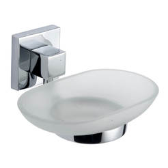 Стеклянная мыльница Carmen chrome FORMA VITA