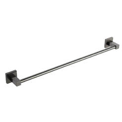Держатель для полотенец Carmen, одинарный, темно-серый металлик, FORMA VITA