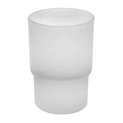 Spare part glass cup for toothbrushes