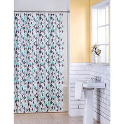 Bathroom curtain Sings 180 x 200 cm right 5, with hooks