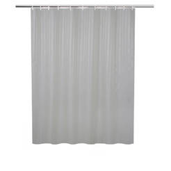 Bathroom curtain 180 x 200 cm 100% polyester color beige