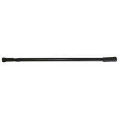 Aluminum bathroom cornice telescopic 120-220cm black straight