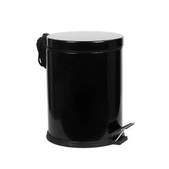 Кош за тоалетна 5л с педал, черен цвят 350105B