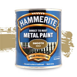 Алкидна боя за метал Hammerite Direct to Rust - 750мл, злато гланц