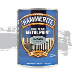 Алкидна боя Hammerite Direct to Rust - 750мл, сребро гланц