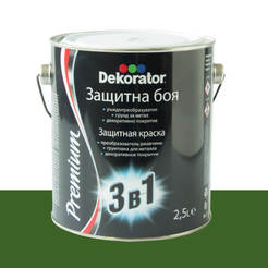 Alkyd paint 3 in 1, 2.5 l green