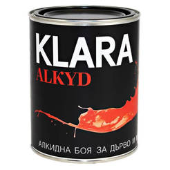 Алкидна боя за дърво и метал Klara Alkyd 900мл База C