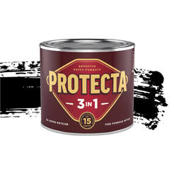 Емайллак за метал Protecta 3 в 1 - 500мл, черен