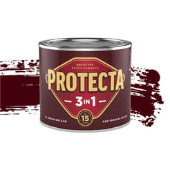 Eмайллак за метал Protecta 3 в 1 - 500мл, вишневочервен