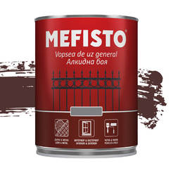 Алкидна боя Mefisto - 650мл, тъмнокафява RAL 8016