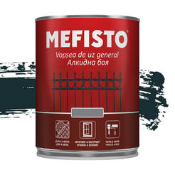 Алкидна боя Mefisto - 650мл, черна RAL 9005
