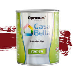 Универсална алкидна боя Casa Bella сатен - 650мл, вишна