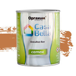 Универсална алкидна боя Casa Bella сатен - 650мл, кафе