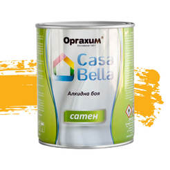 Универсална алкидна боя Casa Bella сатен - 650мл, тъмножълта