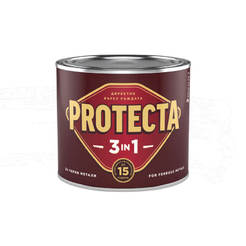 Eмайллак за метал Protecta 3 в 1 - 500мл, бял мат