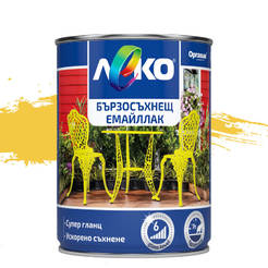 Quick-drying enamel Leko - 650ml, RAL 1003, super gloss signal yellow