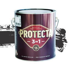 Eмайллак за метал Protecta 3 в 1 - 2.5л, тъмнокафяв