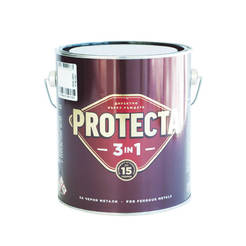 Eмайллак за метал Protecta 3 в 1 - 2.5л, бял