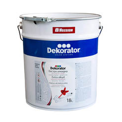 Extra alkyd paint for metal and wood copper brown RAL8004, 18 l