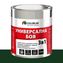 Универсална боя 3в1 Universal S2130 тъмнозелена гланц C5400 2.5л COLORLAK