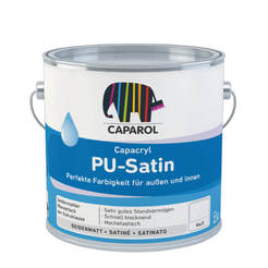 Acrylic polyurethane varnish Capacryl PU-Satin 2.4l white base