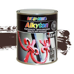 Антикорозионна боя за метал 4в1 Alkyton кафява 937мл RAL 8017