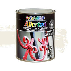 Антикорозионна боя за метал 4в1 Alkyton бяла 937мл RAL 9010