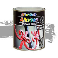 Антикорозионна боя за метал 4в1 Alkyton сребриста 937мл RAL 9006