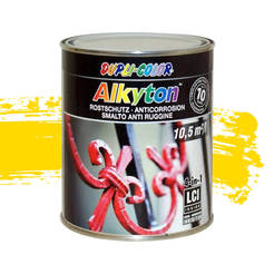 Антикорозионна боя за метал 4в1 Alkyton златист 937мл