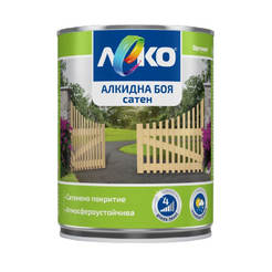Alkyd paint for metal and wood Slightly satin - 650ml, white