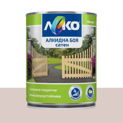 Alkyd paint for metal and wood Slightly satin - 650 ml, milk cocoa