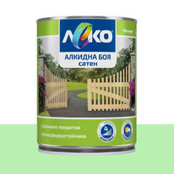 Alkyd paint for metal and wood Slightly satin - 650ml, reseda