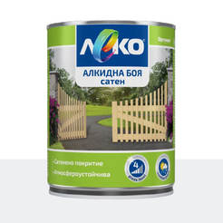 Alkyd paint for metal and wood Slightly satin - 650 ml, light gray