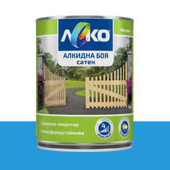 Alkyd paint for metal and wood Slightly satin - 650 ml, blue